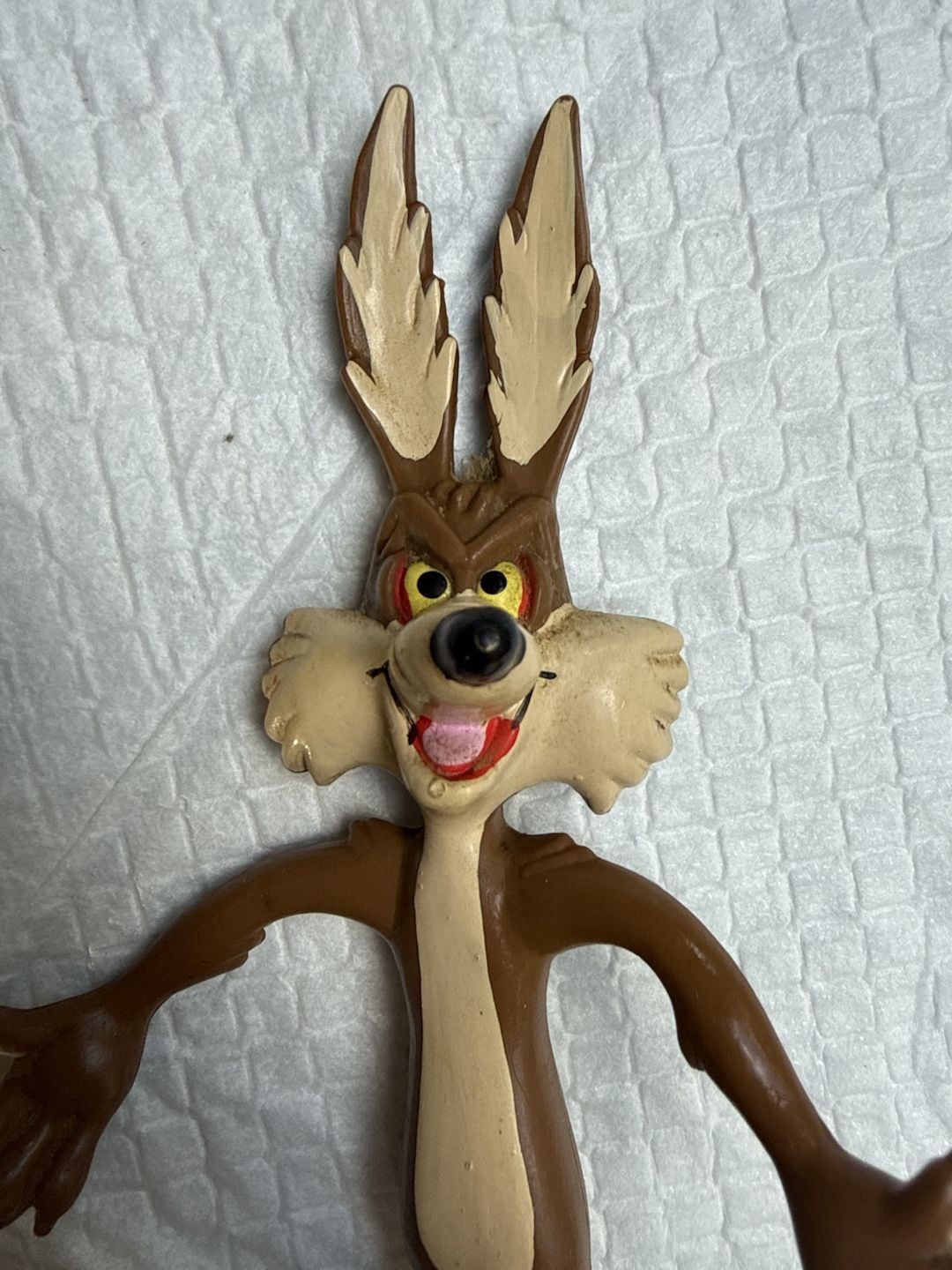 Vintage Looney Tunes Wile E Coyote Bendy Action Figure 3