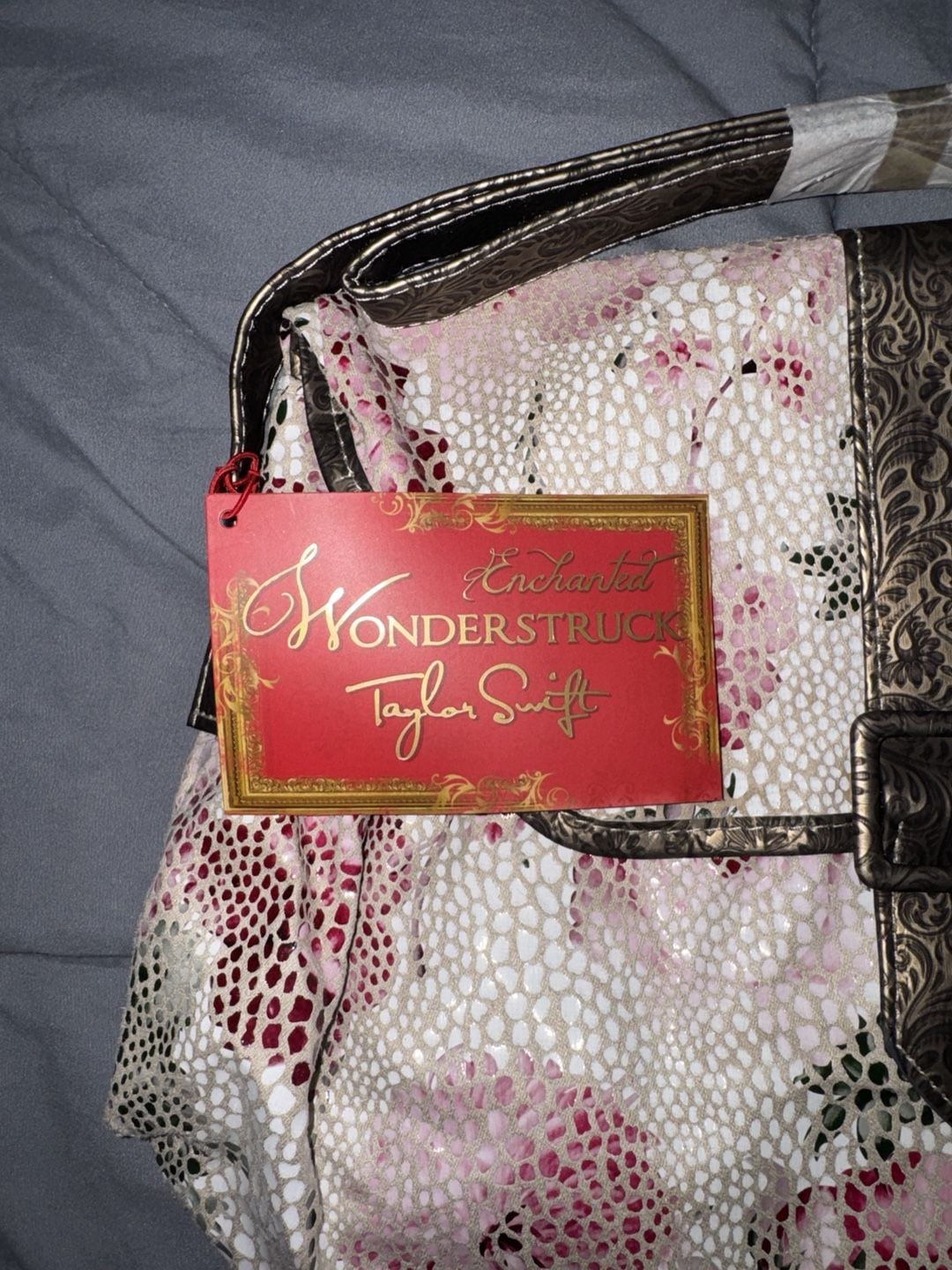 Wonderstruck Taylor Swift Handbag Floral Pink Snake Print New With Tags 3