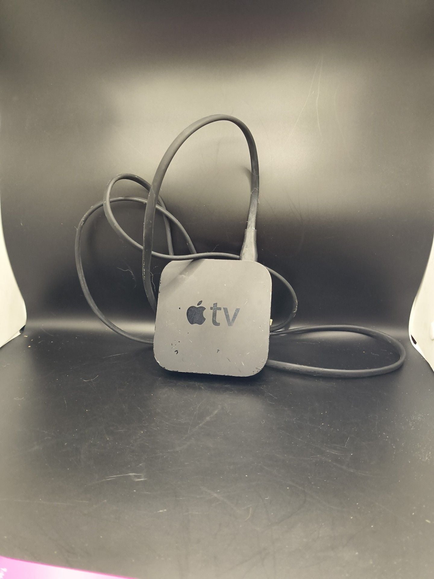 Apple TV 3rd Generation Media Streamer Model A1469 Black with Power Cord 1