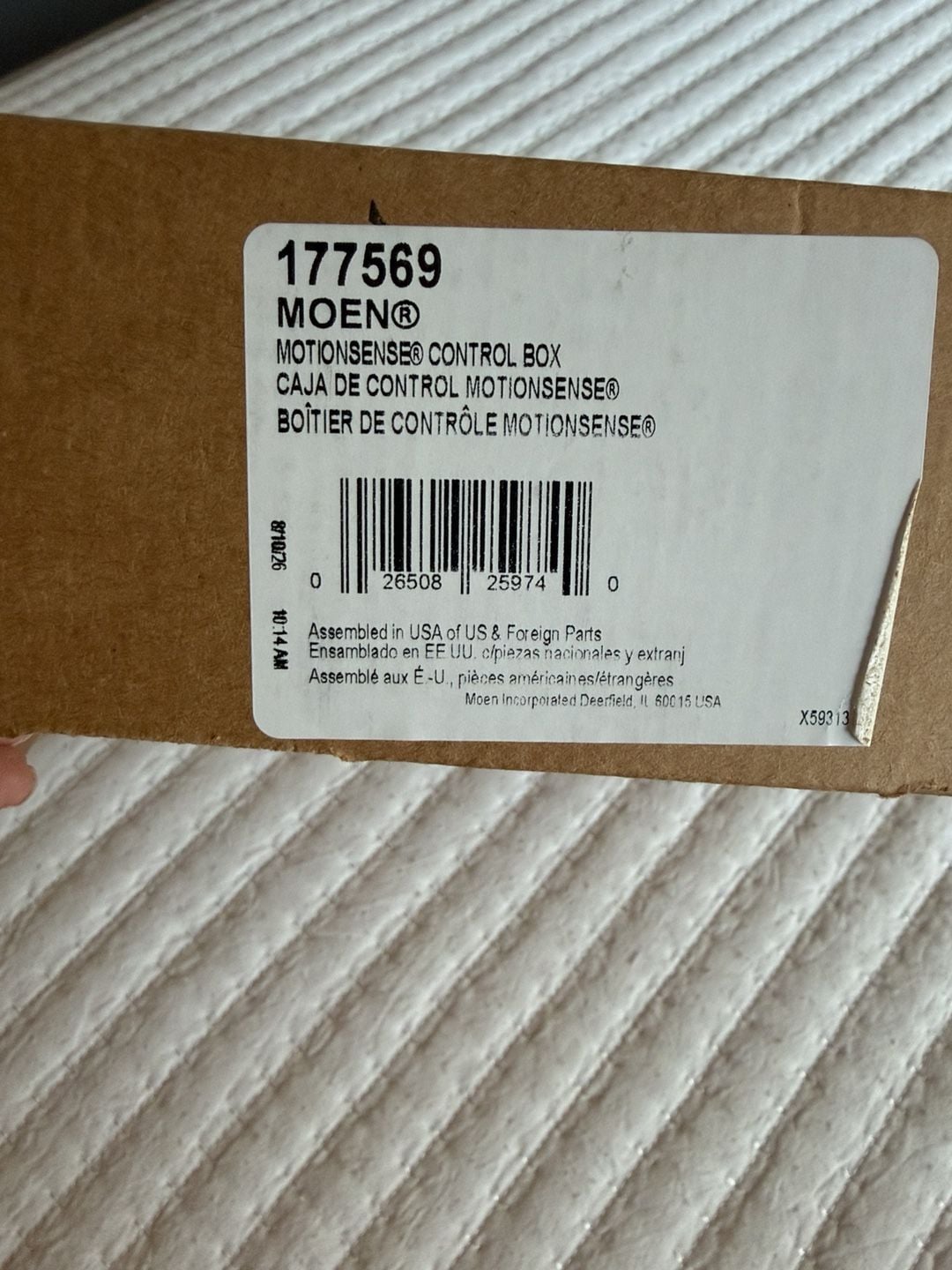 Moen Motionsense Electronic Control Box 198896 6