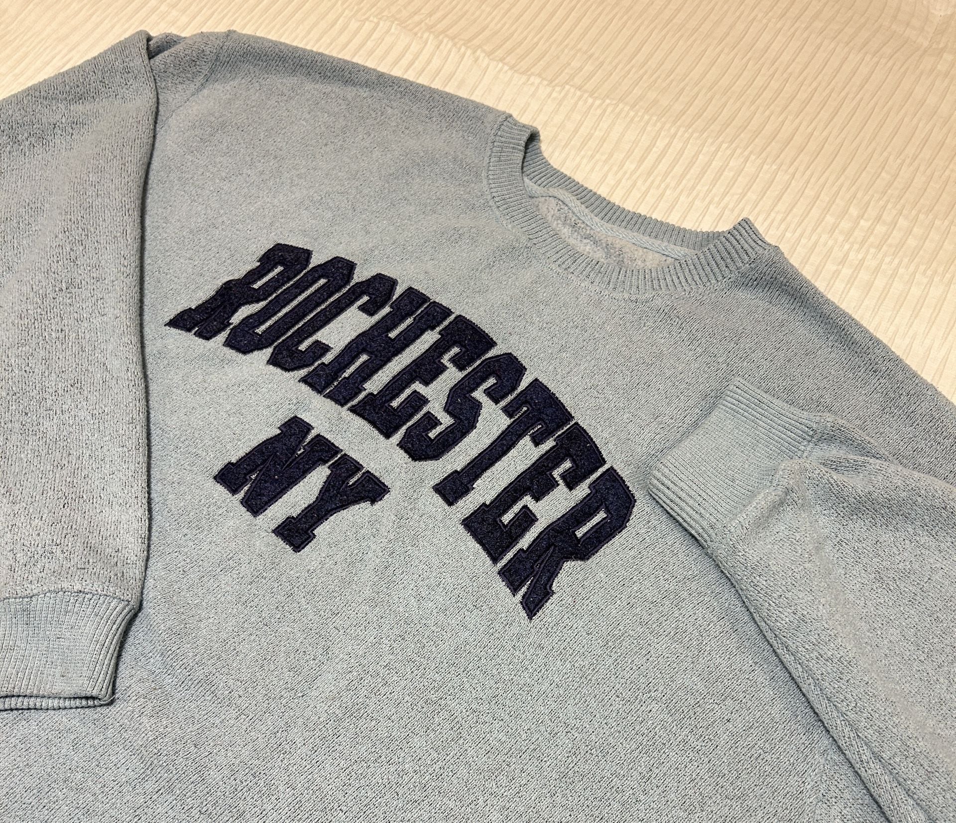 New York Popular Rochester NY Sweatshirt Size 2XL Blue Crewneck Pullover 2