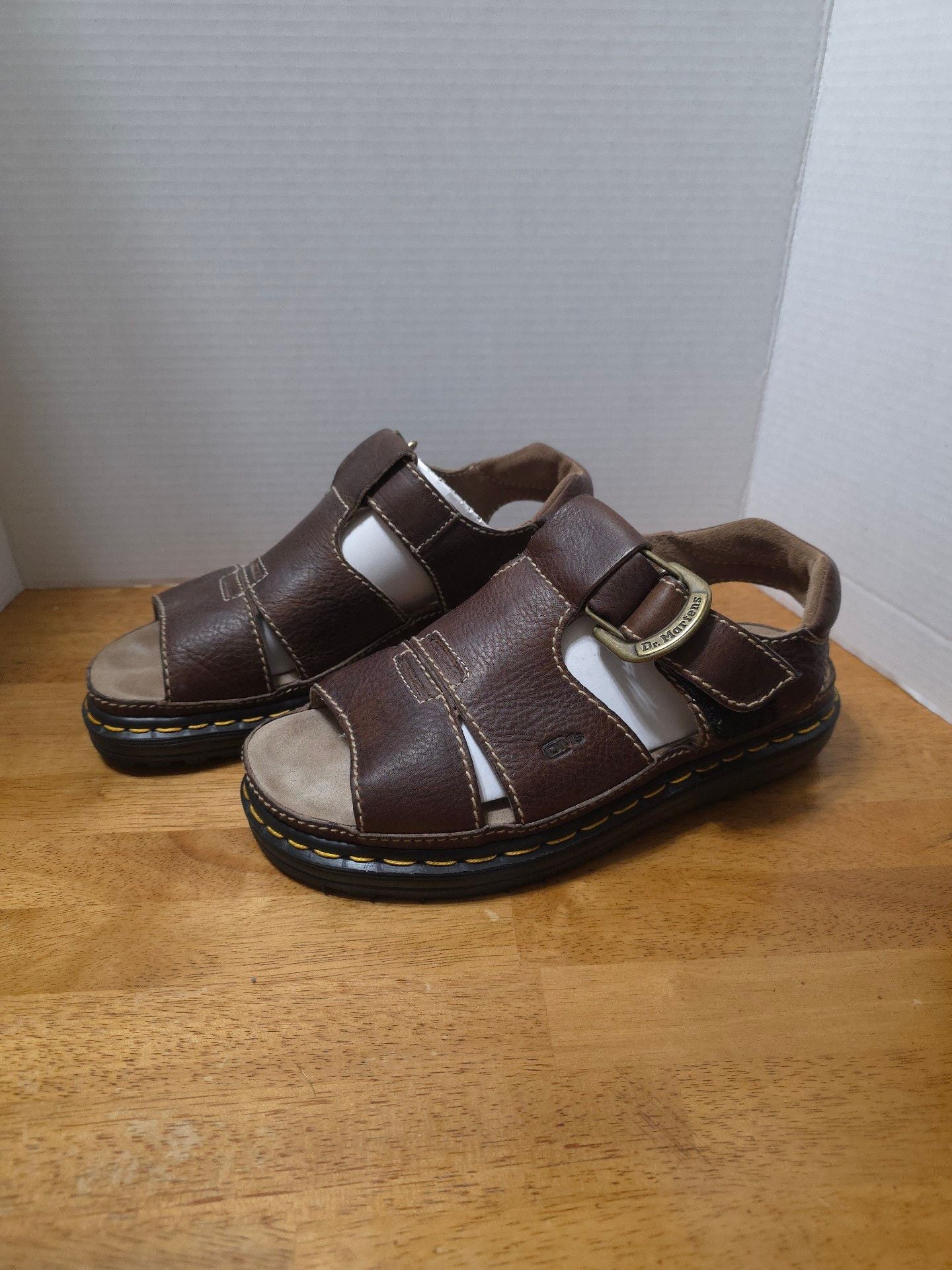 Dr. Martens 9667 Brown Leather Fisherman Sandals 2