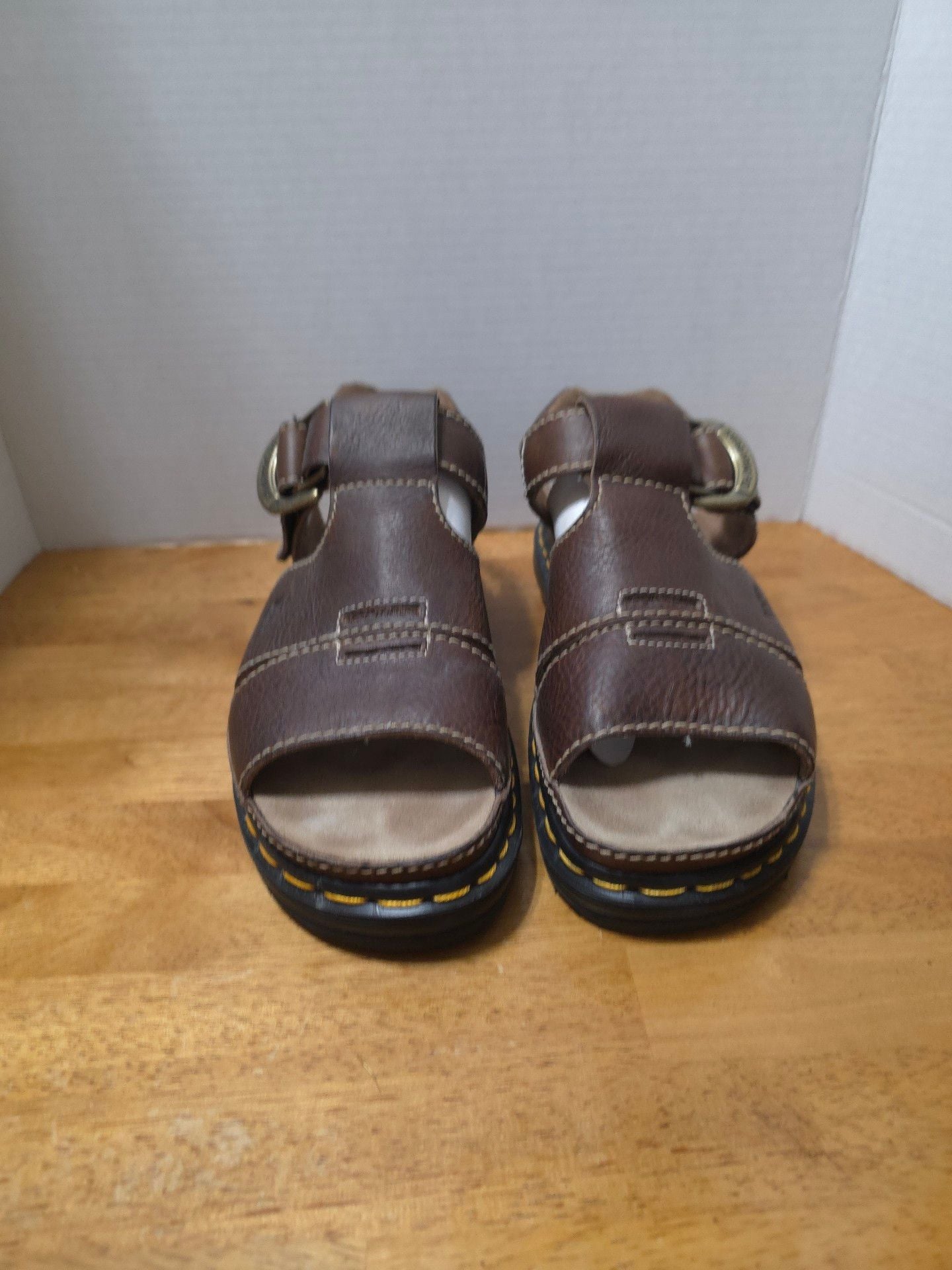 Dr. Martens 9667 Brown Leather Fisherman Sandals 3