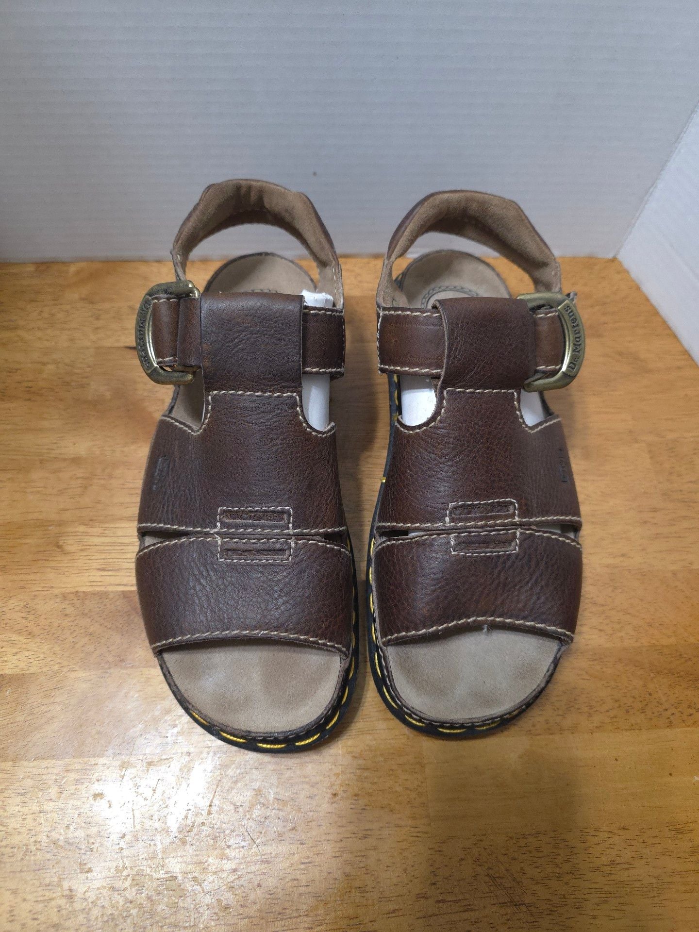 Dr. Martens 9667 Brown Leather Fisherman Sandals 4