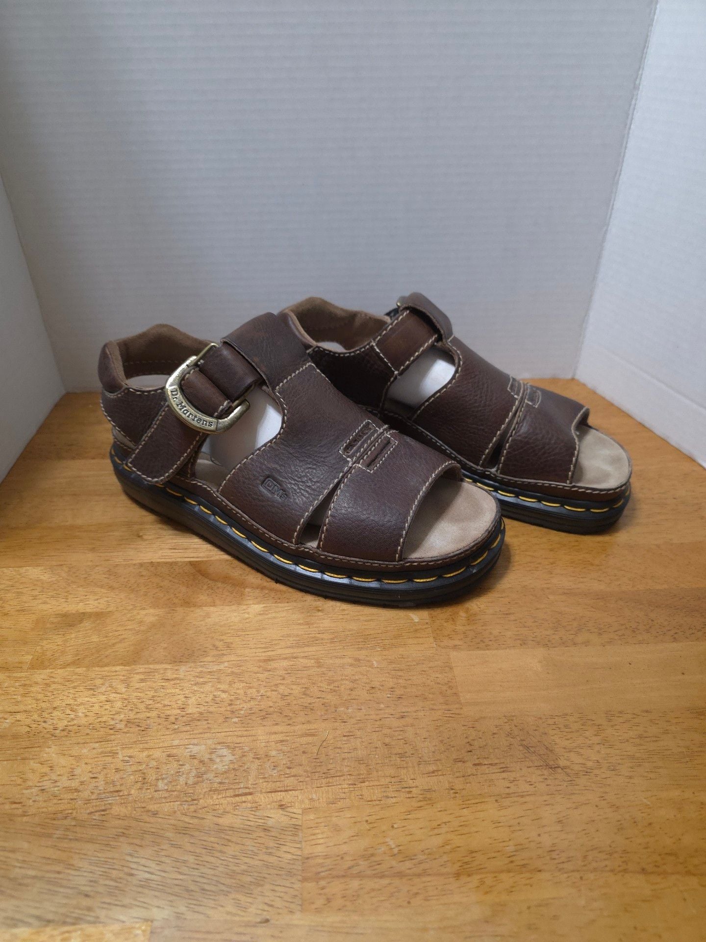 Dr. Martens 9667 Brown Leather Fisherman Sandals 5