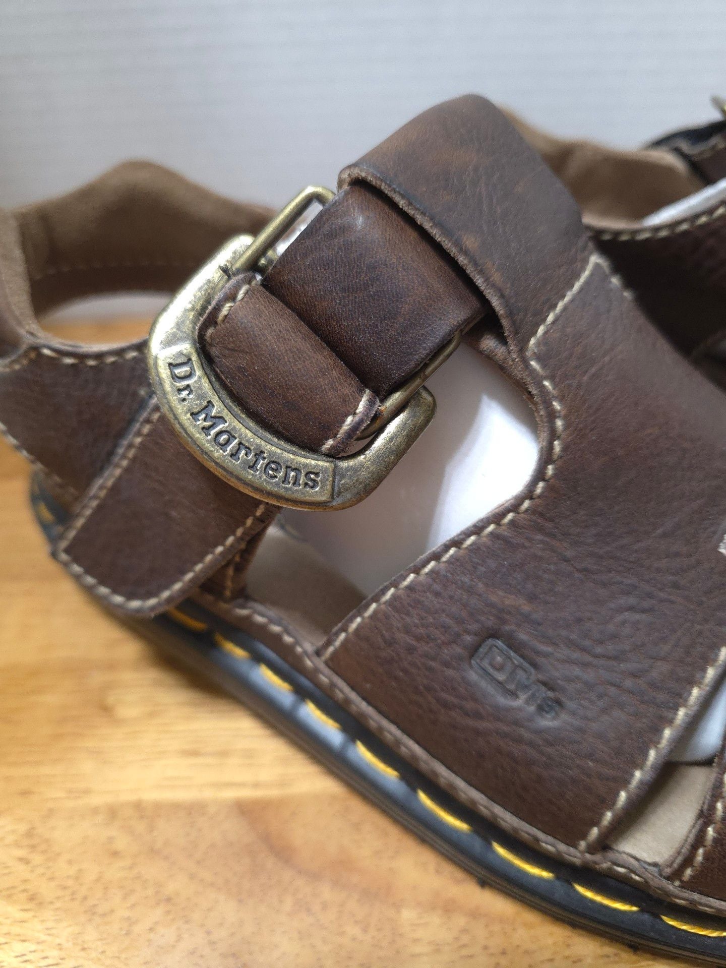 Dr. Martens 9667 Brown Leather Fisherman Sandals 6