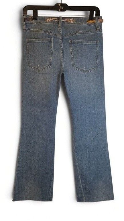 We The Free Jeans Size 25 Blue Bandana Belted 3