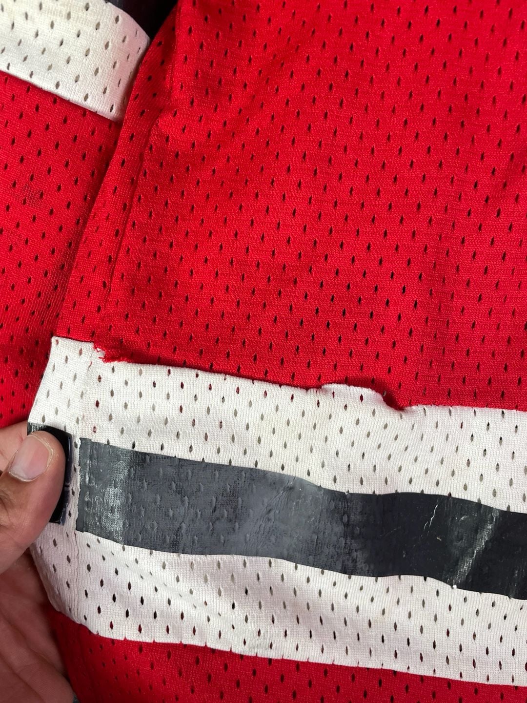 Athletic Sewing Chicago Blackhawks Jersey Size XXL Vintage NHL 12