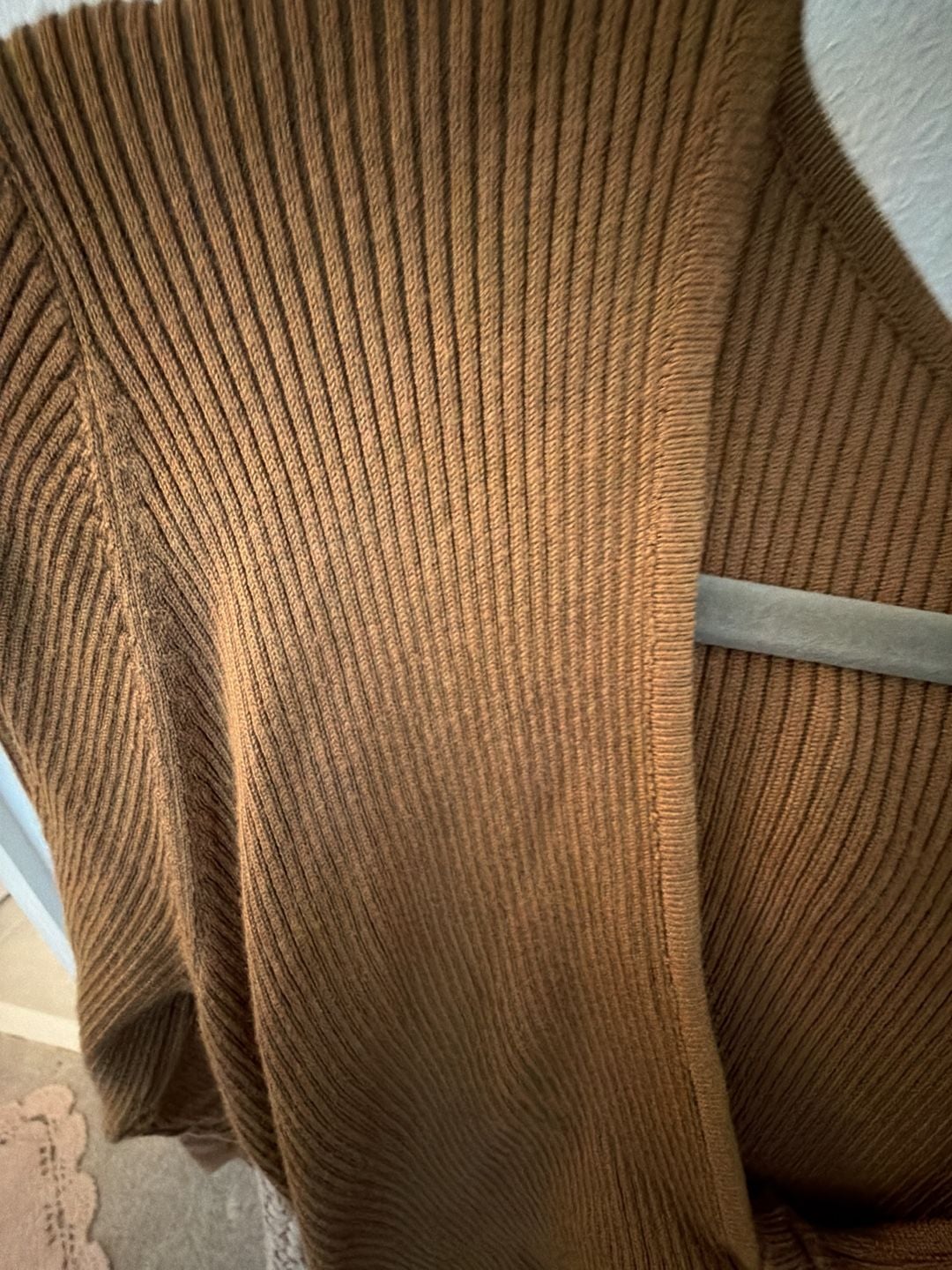 House of Harlow 1960 Maxi Dress Size M Brown Ribbed Cutout 7