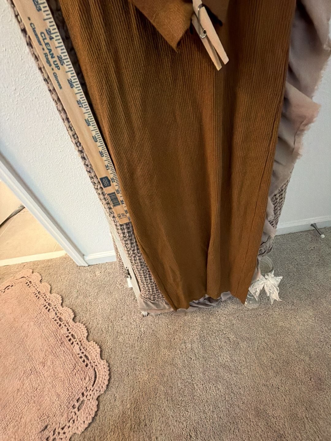 House of Harlow 1960 Maxi Dress Size M Brown Ribbed Cutout 11