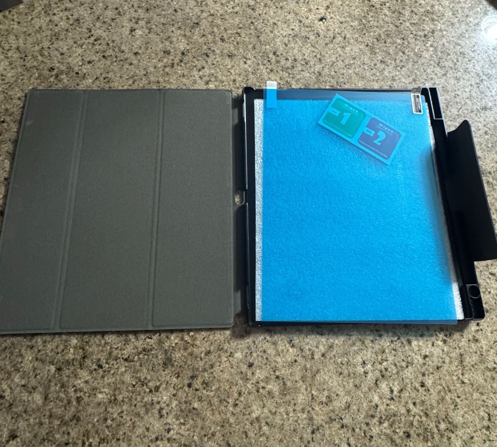 Universal Folio Case Cover Black Leatherette Tablet Accessory 2