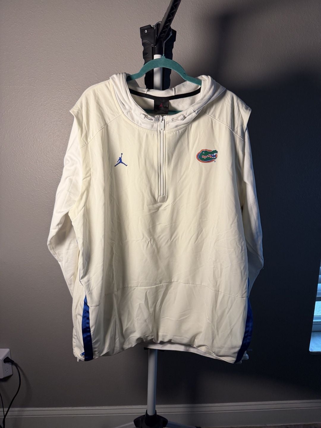 Jordan Florida Gators 1/2-Zip Hooded Jacket Size XXL White 2