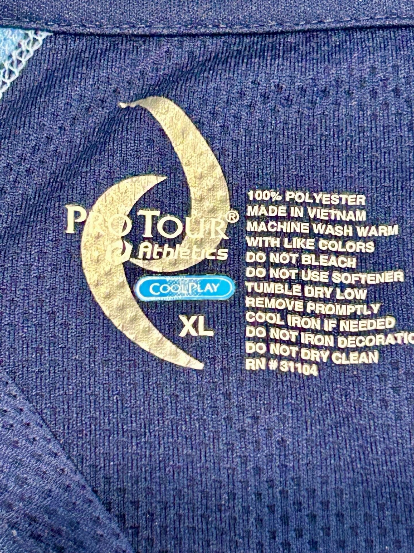 Pro Tour Athletics Quarter Zip Pullover Shirt Size XL Blue 3