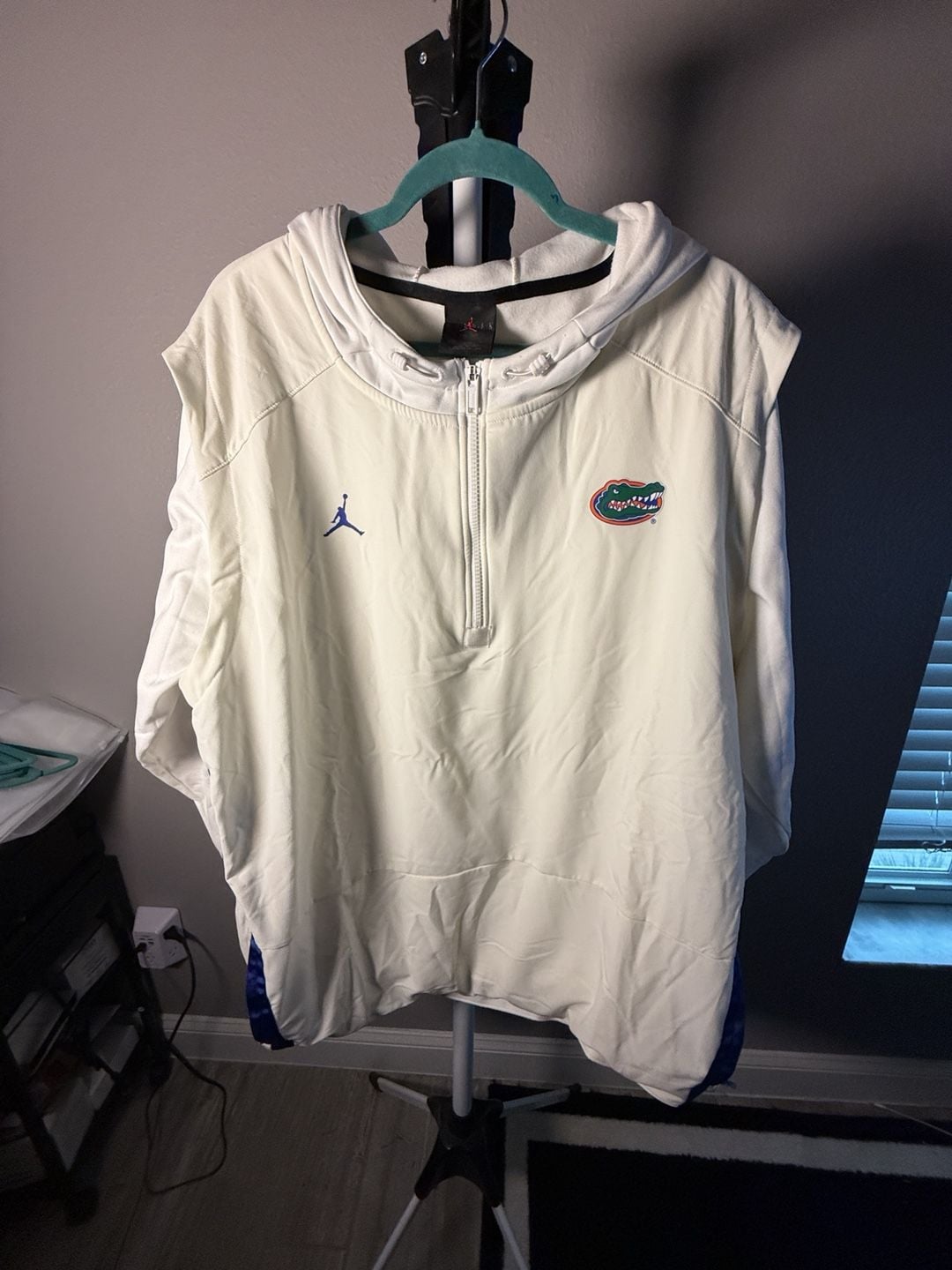Jordan Florida Gators 1/2-Zip Hooded Jacket Size XXL White 3