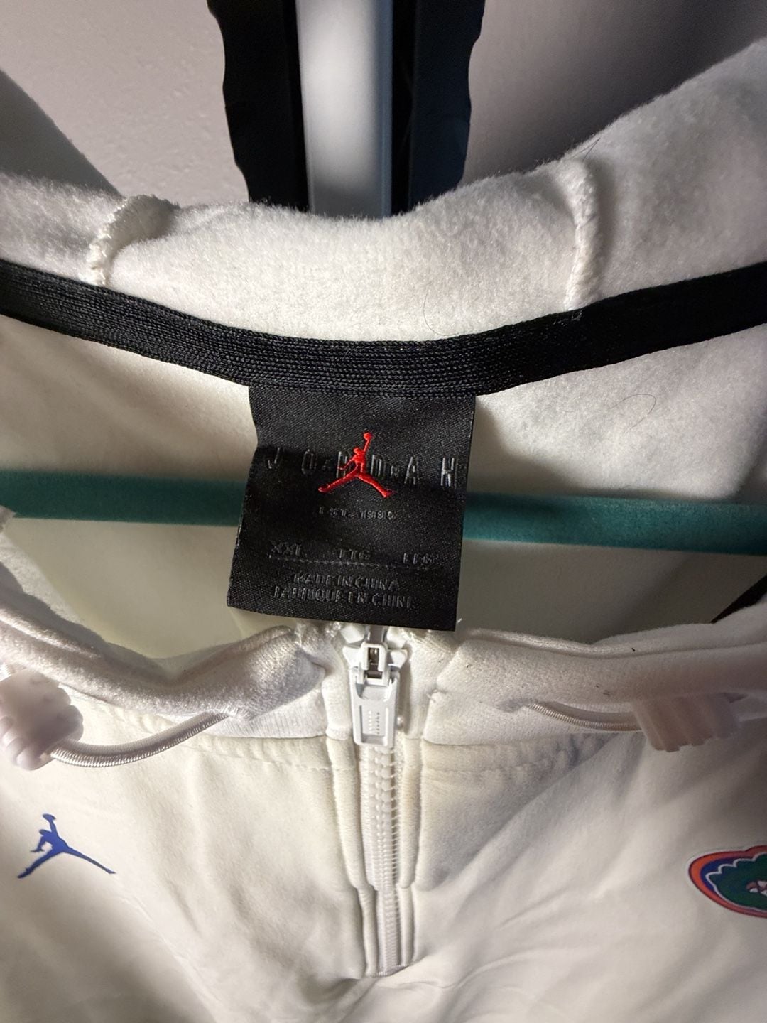 Jordan Florida Gators 1/2-Zip Hooded Jacket Size XXL White 6