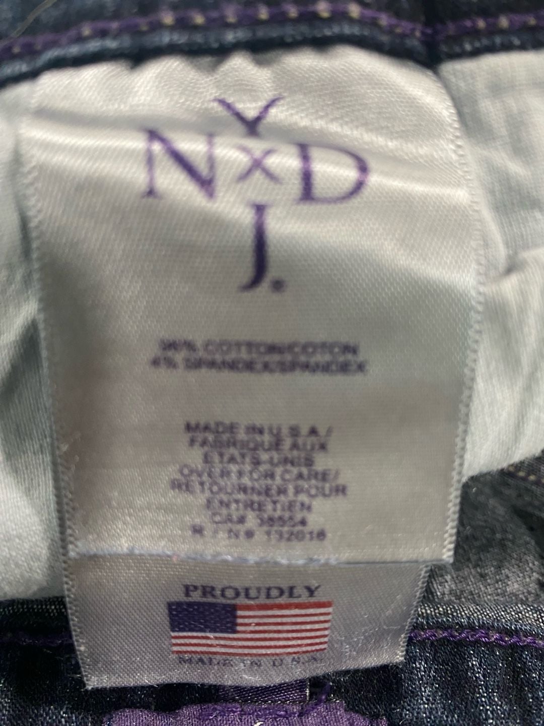 NYDJ Bootcut Jeans Size 18W Dark Wash Denim 10