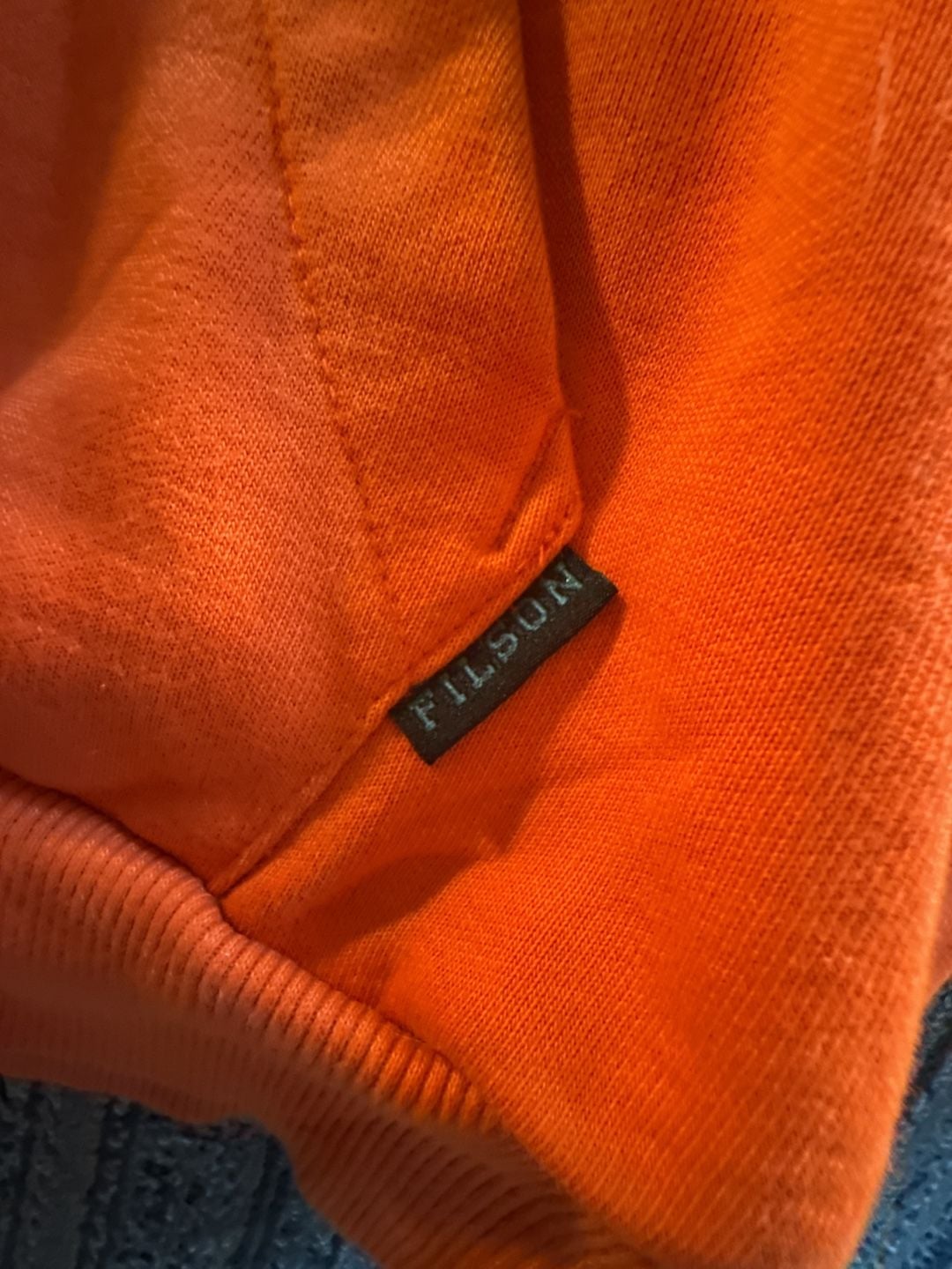 Filson Workwear 450 GSM Hoodie Sweatshirt Hoodie Size XXL Blaze Orange Reilly 5