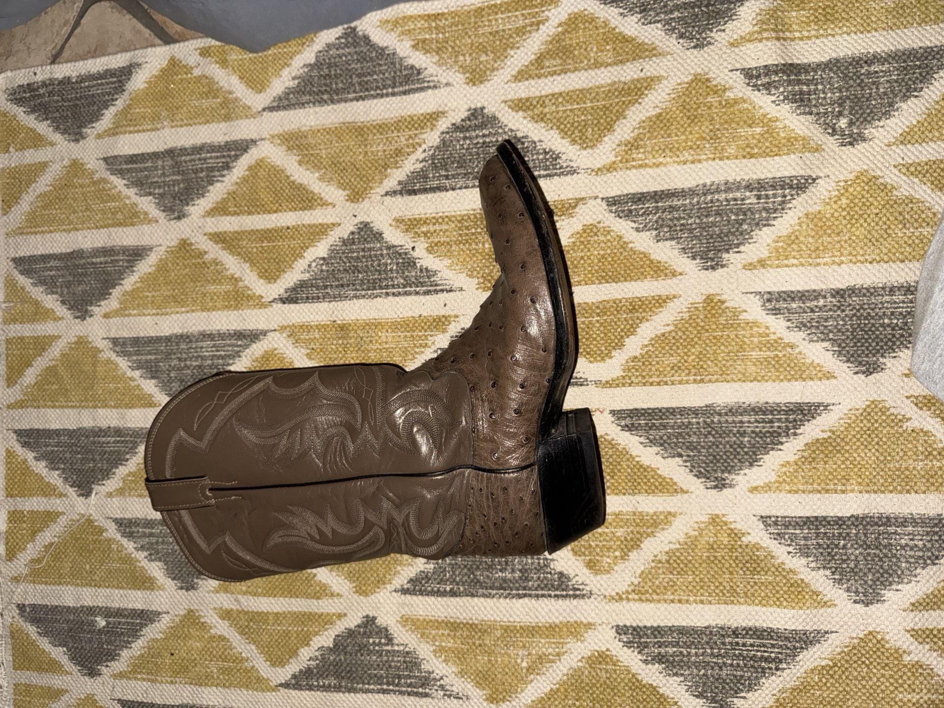 Vintage Justin 1980s Full Quill Ostrich
Western Boots 4
