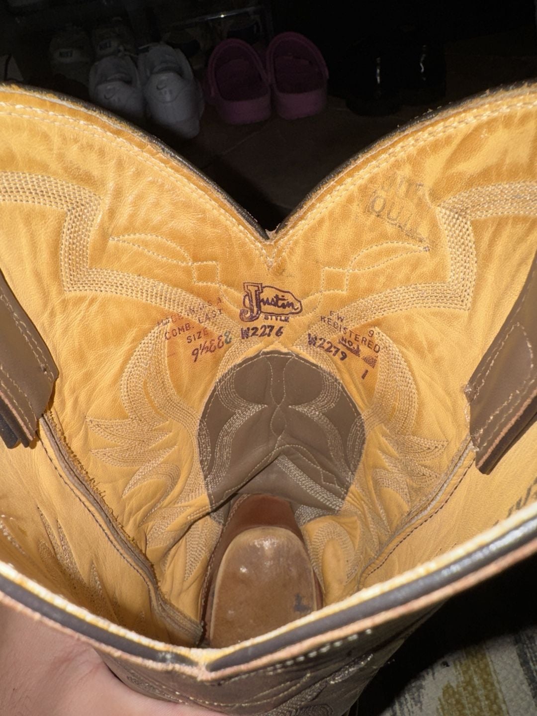 Vintage Justin 1980s Full Quill Ostrich
Western Boots 6