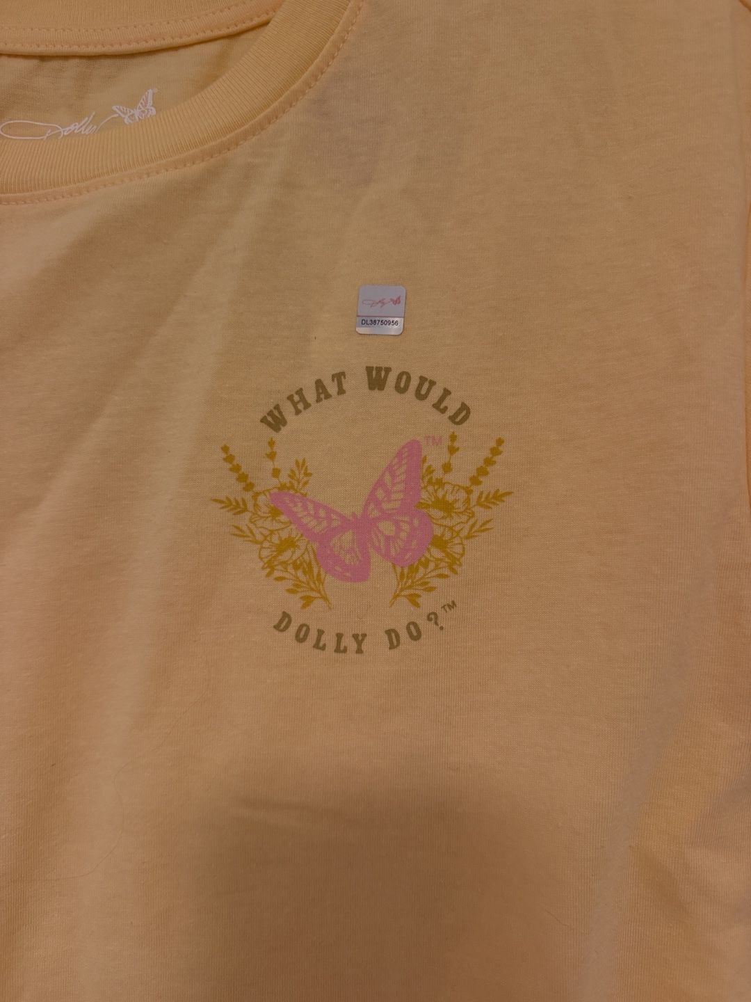 Dolly Parton Nashville In Concert Graphic T-Shirt MD M (8) Yellow 3