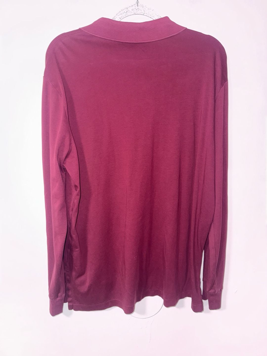 Polo Ralph Lauren Long Sleeve Polo Size XL Maroon 3
