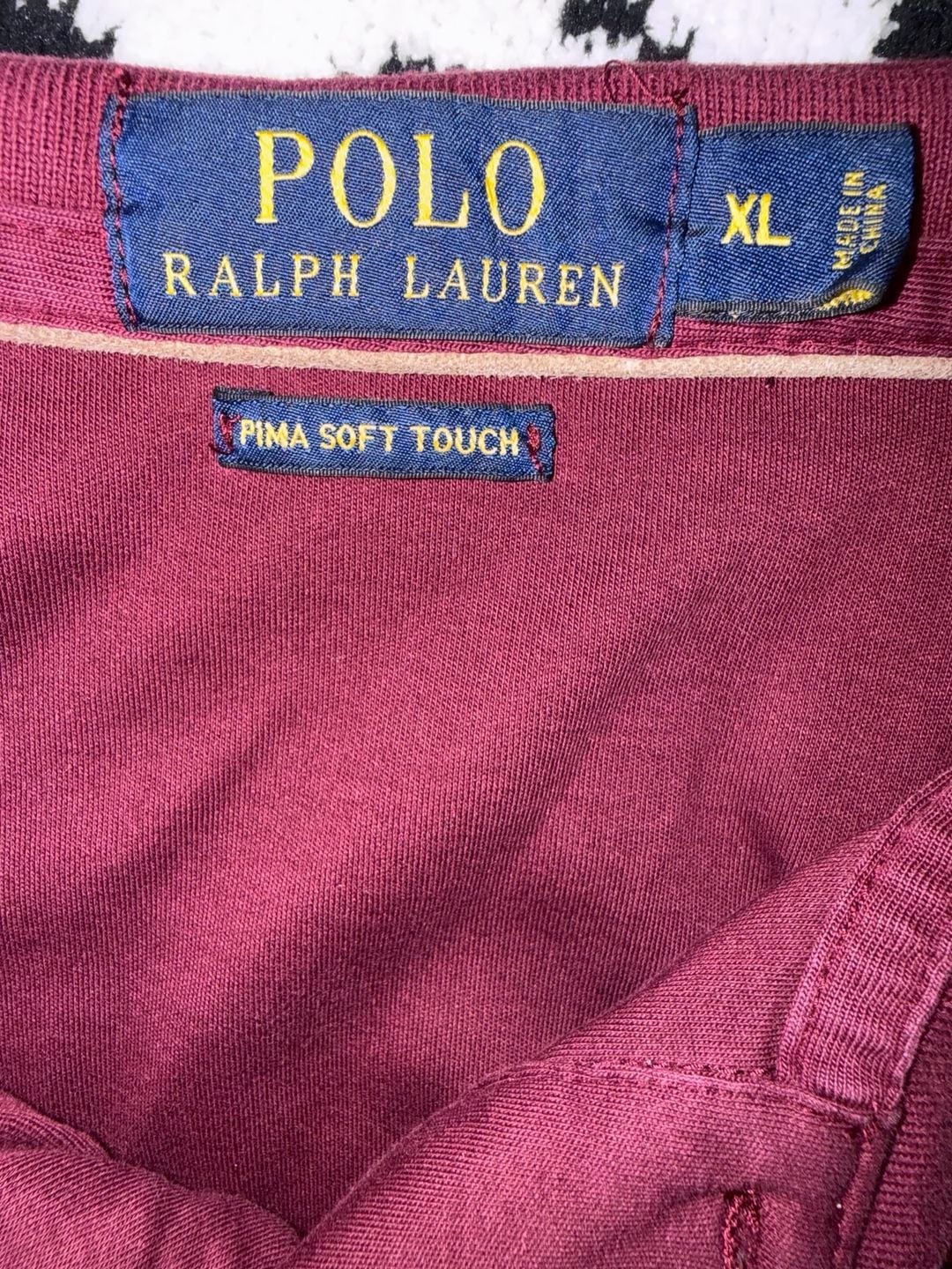 Polo Ralph Lauren Long Sleeve Polo Size XL Maroon 4