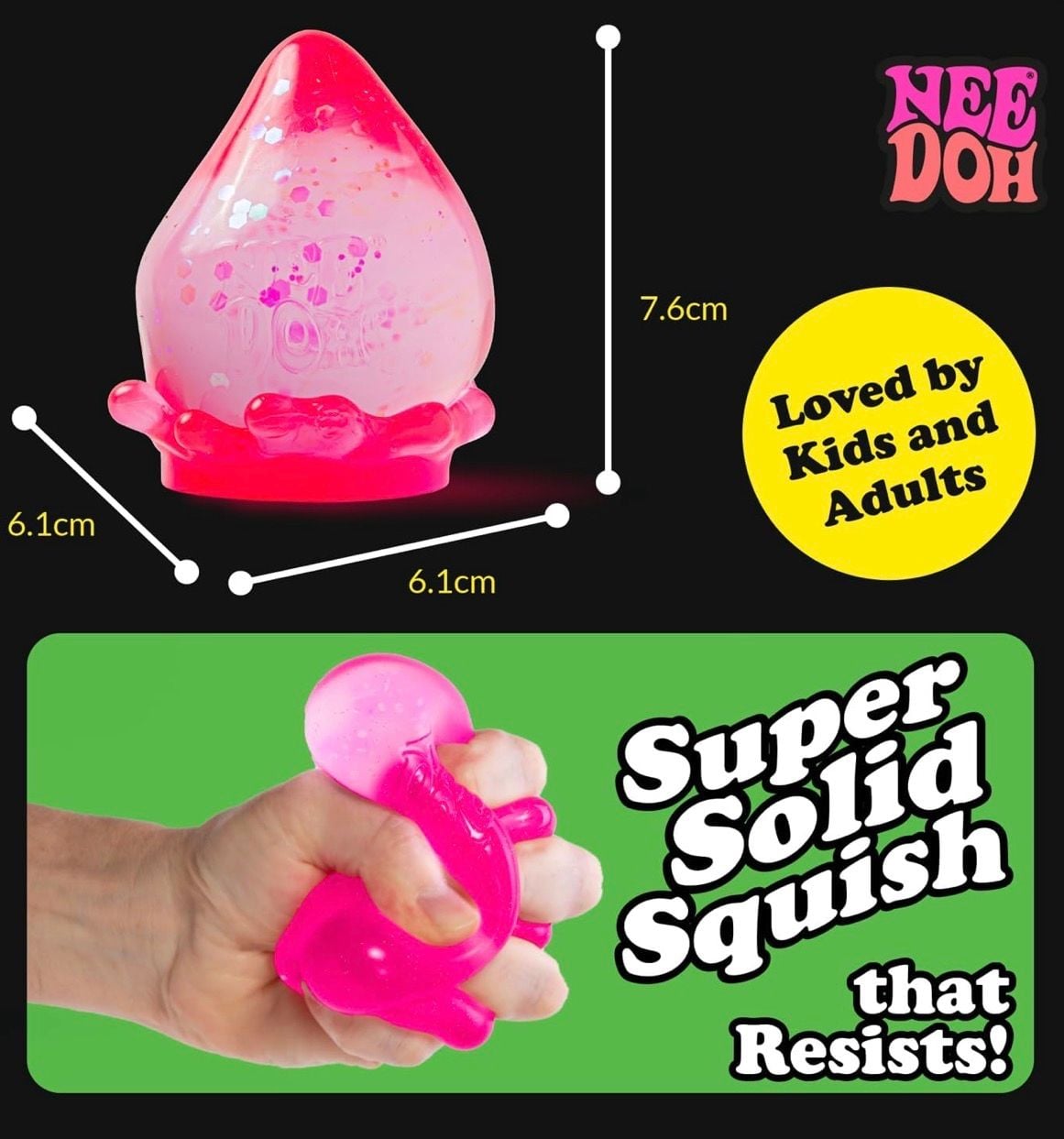 NeeDoh Dream Drop Pink Sensory Stress Ball Fidget Toy 4