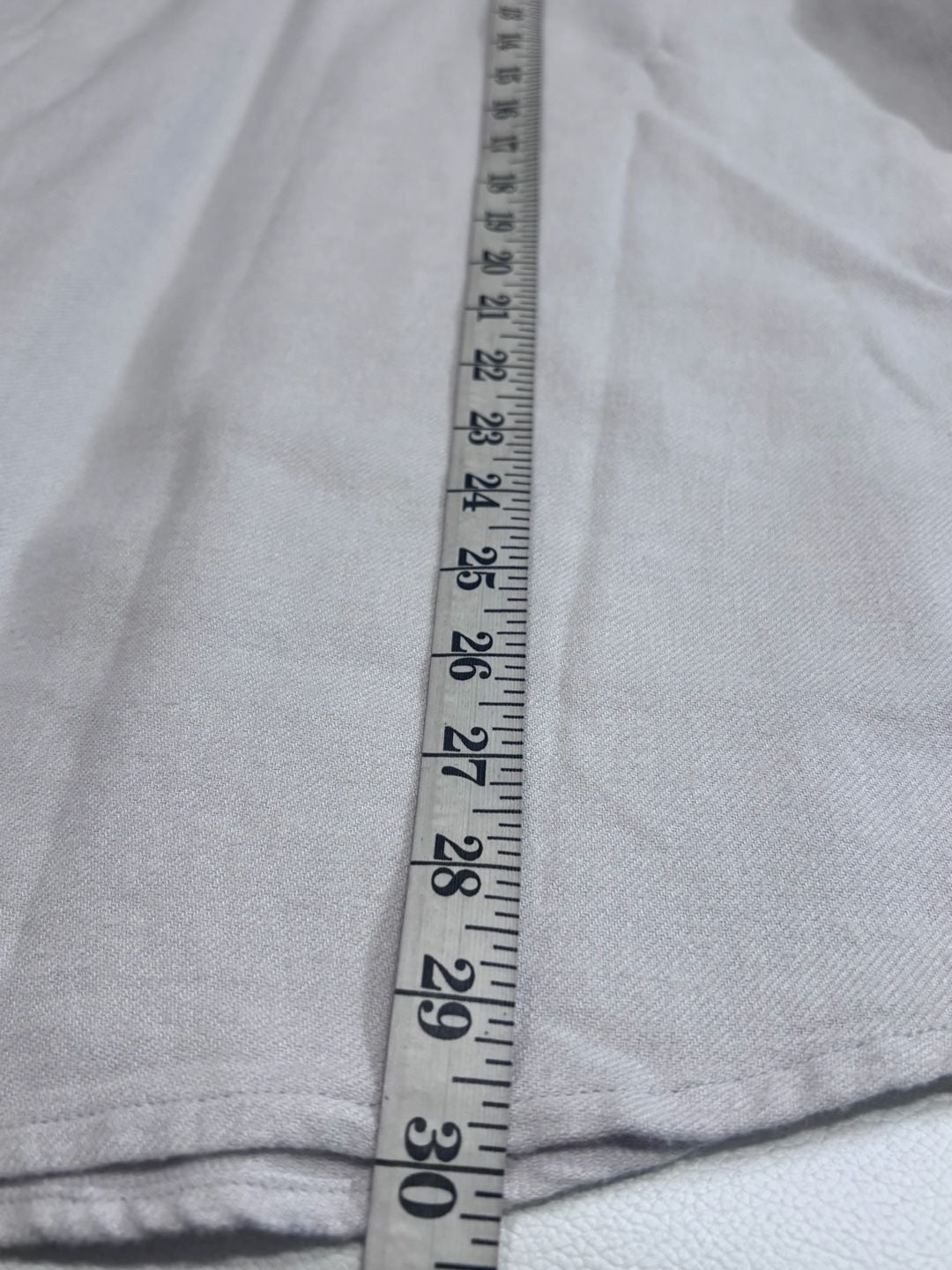 Sun + Stone LS Flannel Vintage White Long Sleeve Shirt Sz M 9