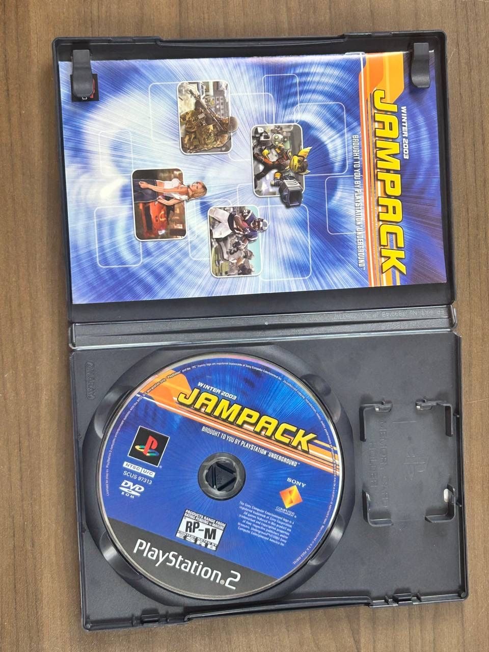 Jampack Winter 2003 PS2 PlayStation Underground Demo Disc Case Manual NTSC-U/C 2