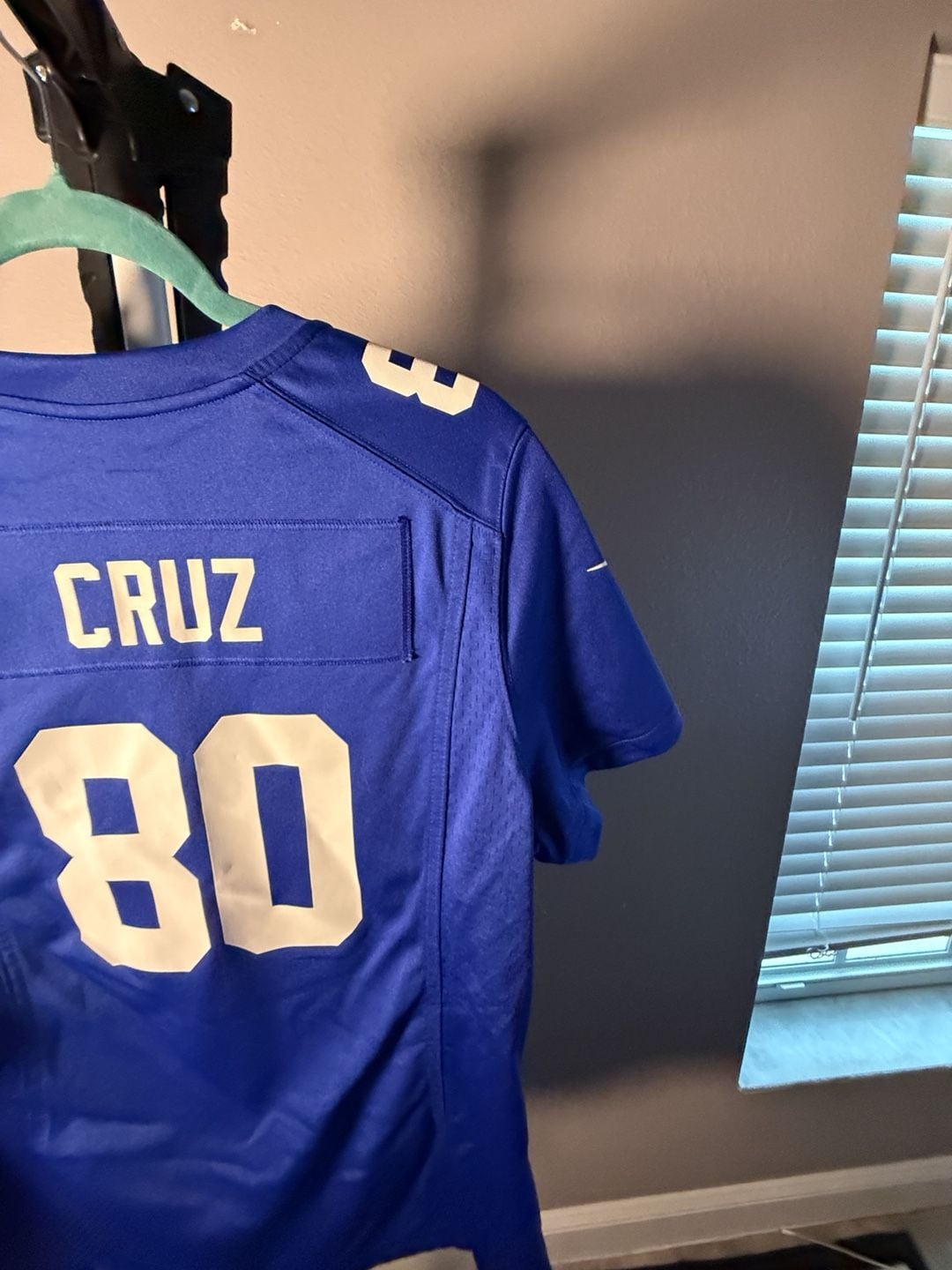 Nike New York Giants Jersey Size XL Blue Football 80 10