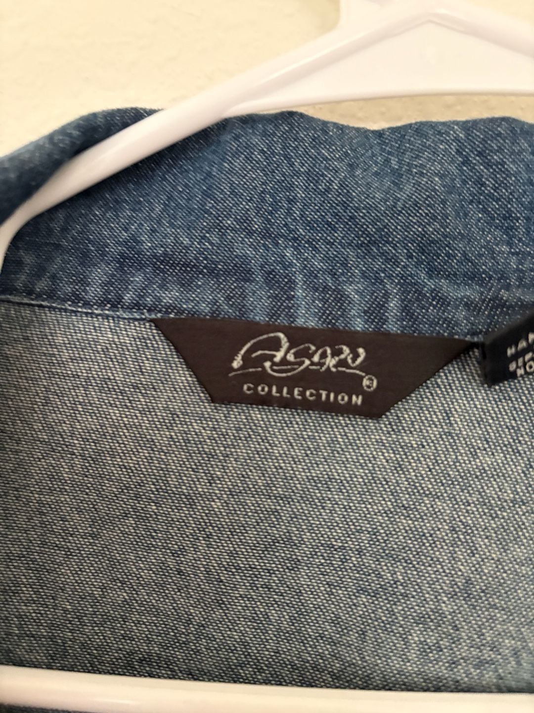 Agapo Denim Jacket Blue Embroidered Beaded Bohemian 7