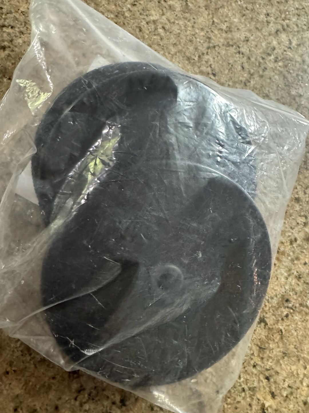 North Mountain Supply Black Plastic Lids with Grommet - 110mm 2