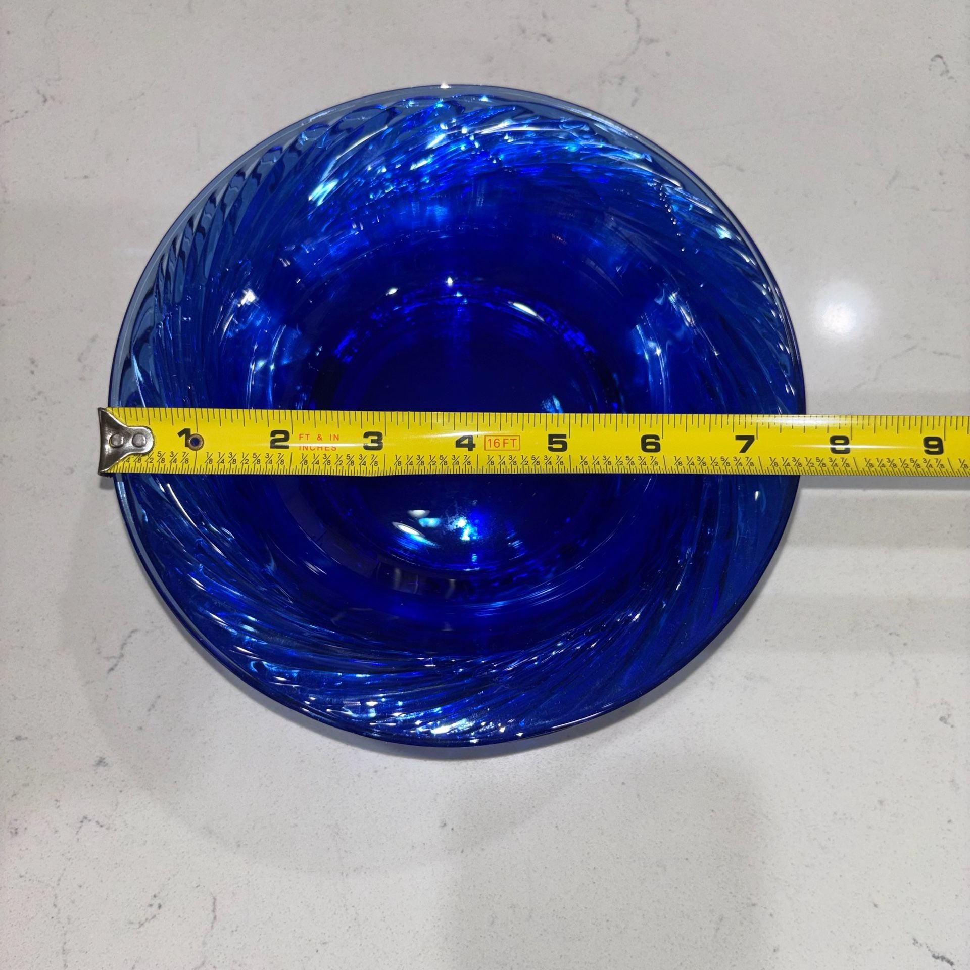 Pyrex Festiva Cobalt Blue Swirl 7.5 Inch Soup Cereal Bowls Set Of 6 7