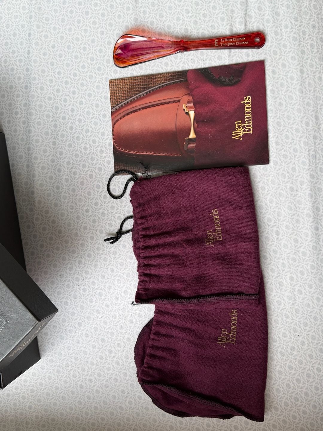 Vintage Allen Edmonds Tassel Loafers Burgundy Leather Dress Shoes With box 10