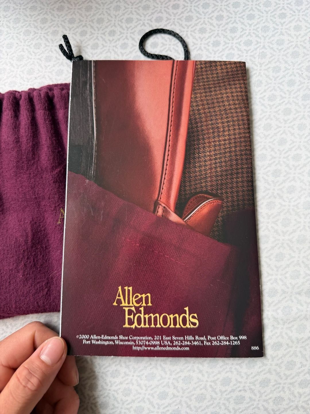 Vintage Allen Edmonds Tassel Loafers Burgundy Leather Dress Shoes With box 14