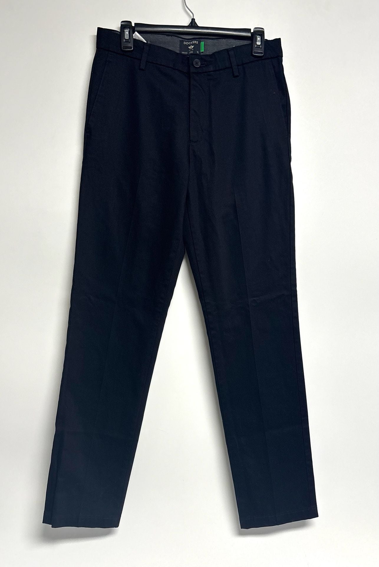 Dockers Pants Size 29 Black Slim Fit Stretch Stain Defender Chinos 2