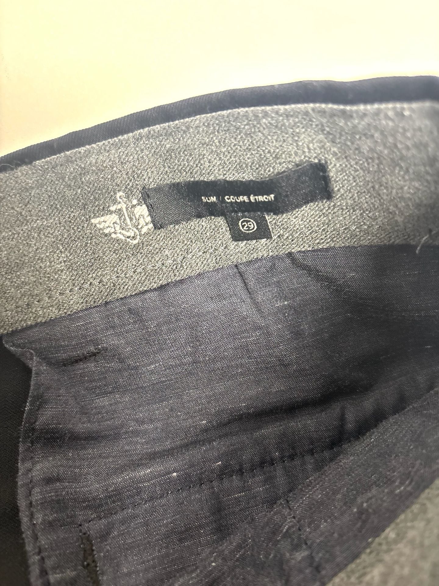 Dockers Pants Size 29 Black Slim Fit Stretch Stain Defender Chinos 4