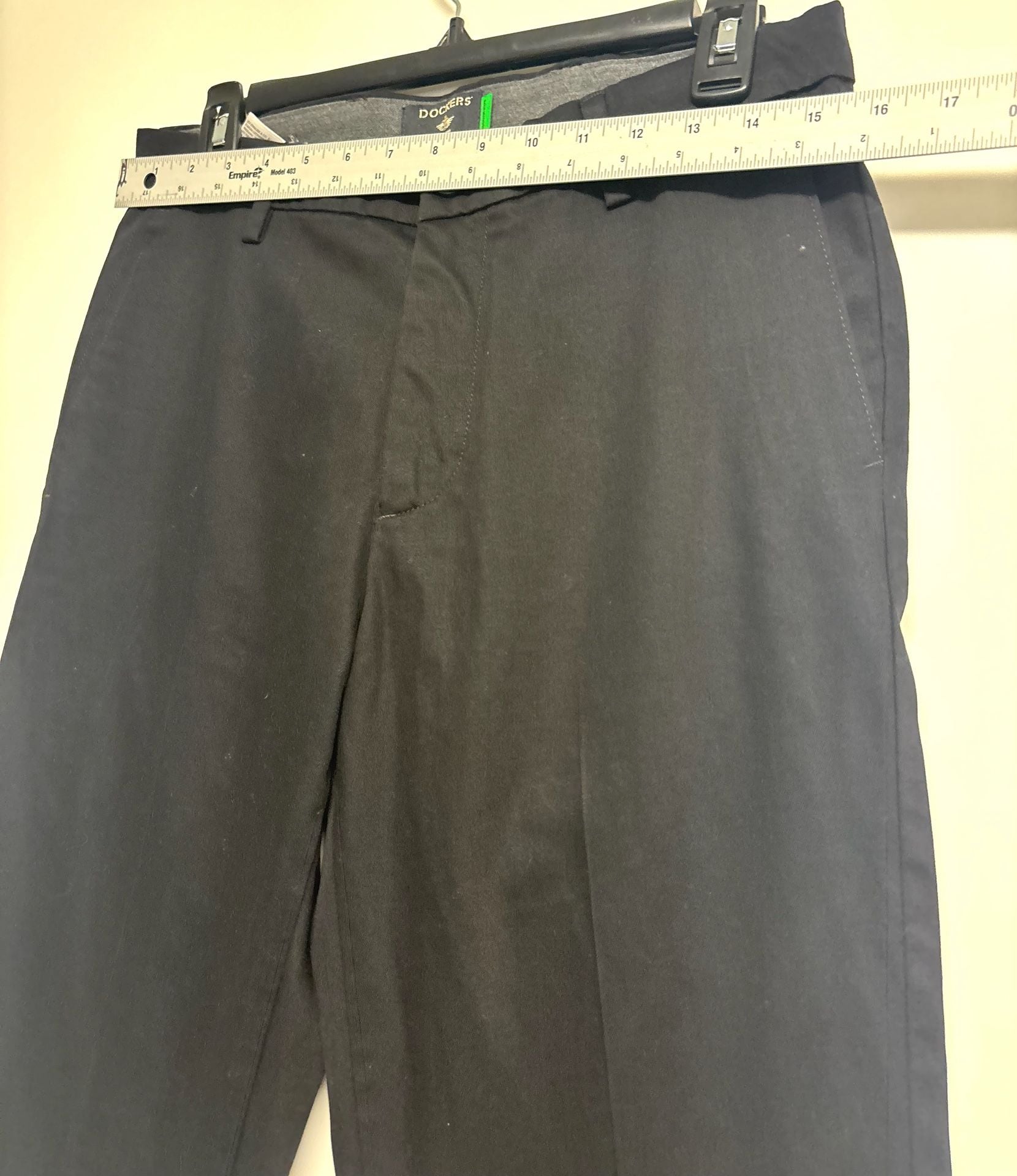 Dockers Pants Size 29 Black Slim Fit Stretch Stain Defender Chinos 6
