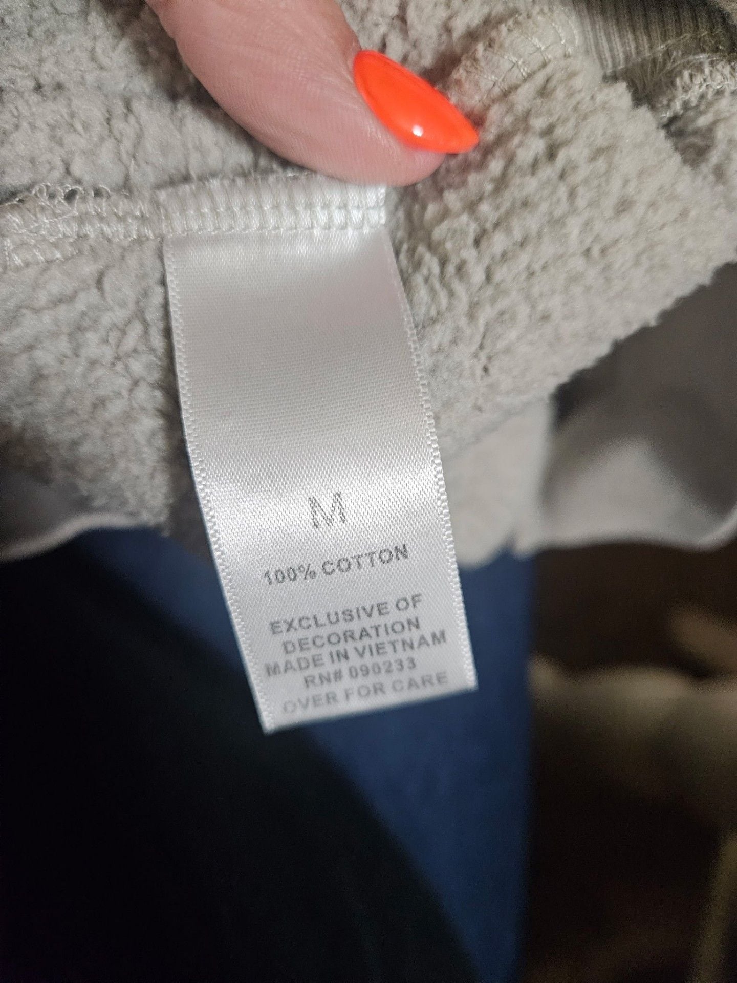 Fear of God Essentials Hoodie Size M Beige Pullover Sweatshirt 7