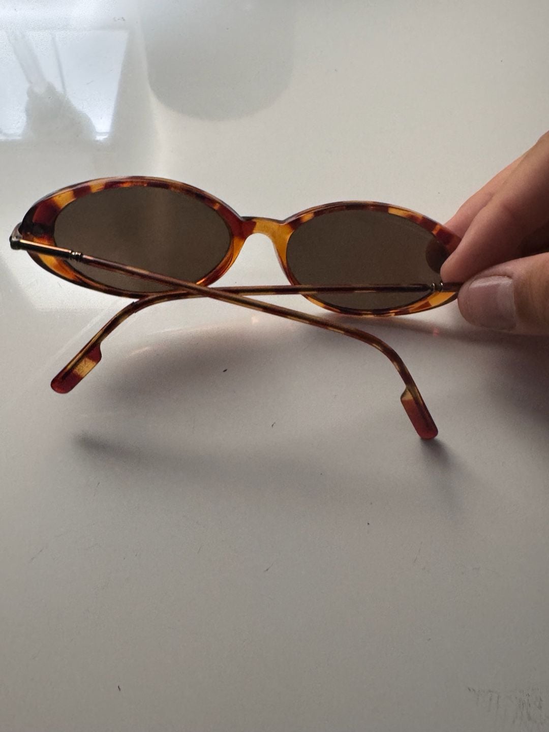 Foster Grant Oval Tortoise Shell Sunglasses Vintage 3
