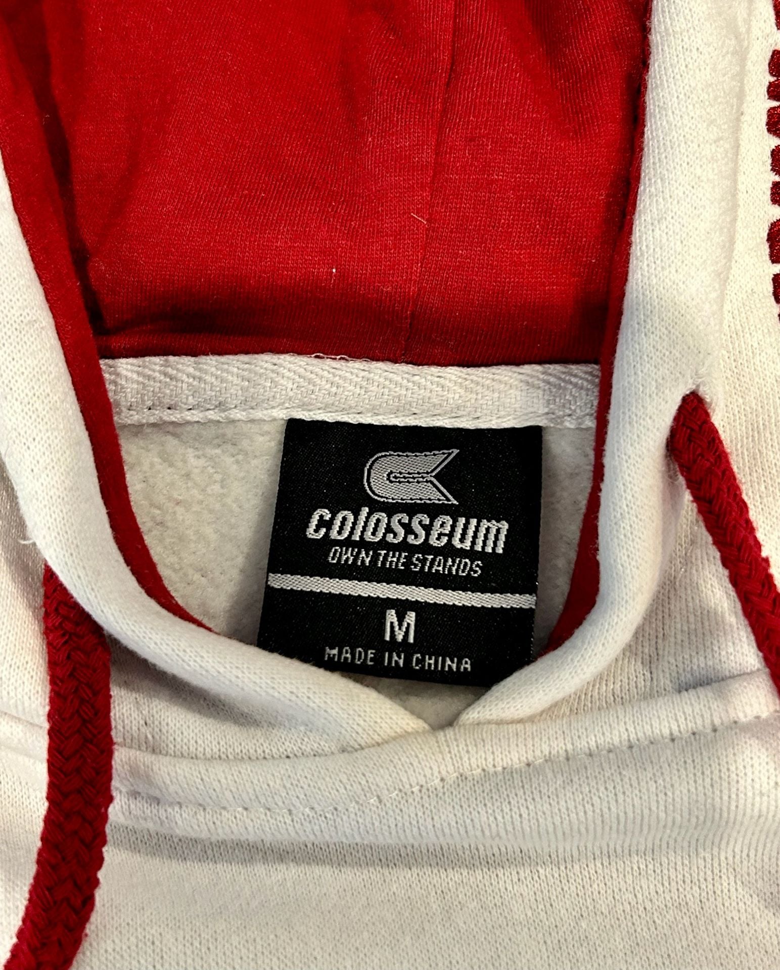Colosseum Alabama Crimson Tide Hoodie Size M White Pullover Sweatshirt 4