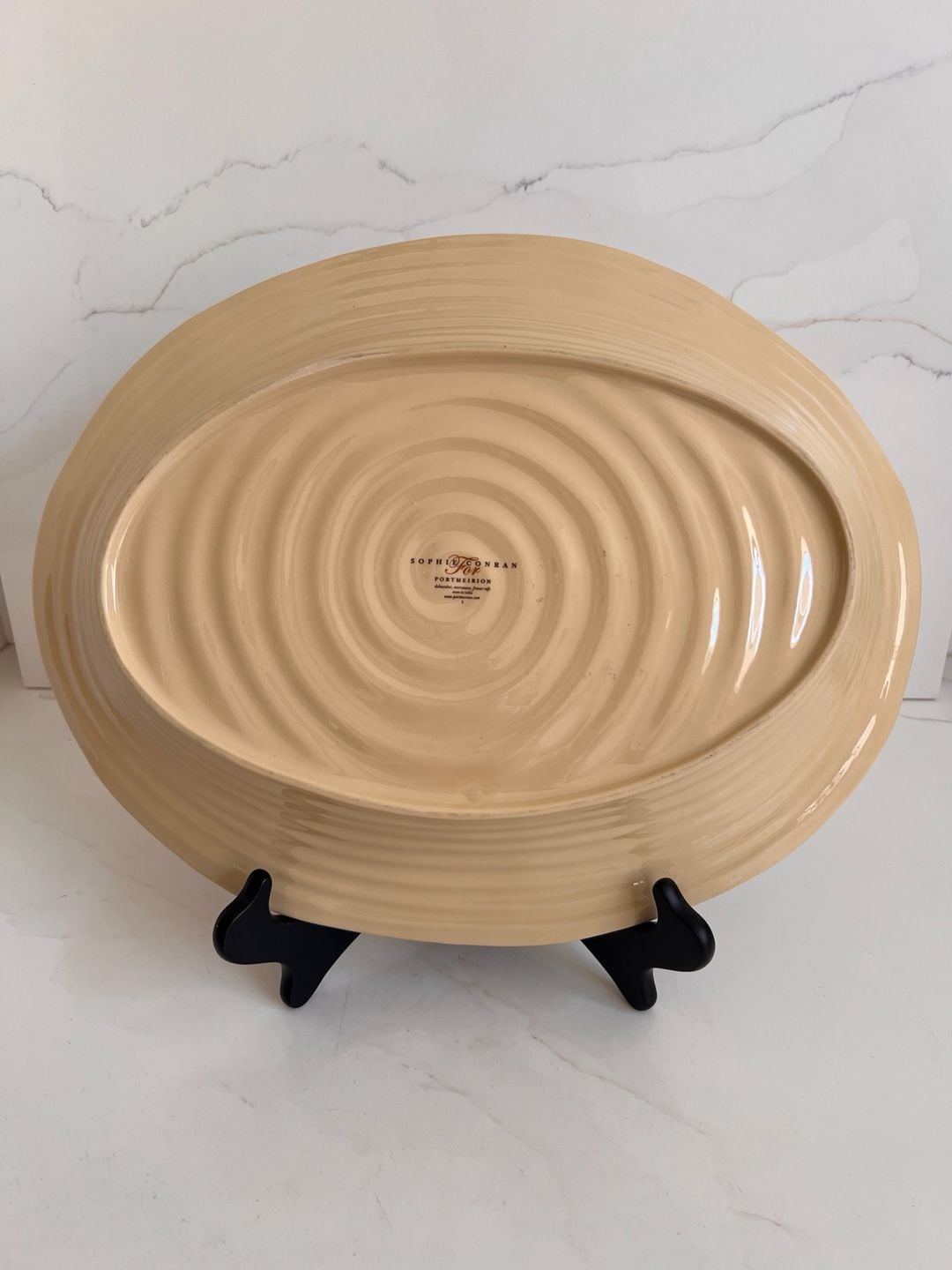 Portmeirion Sophie Conran Biscuit Oval Serving Platter 14 Inch Beige 4