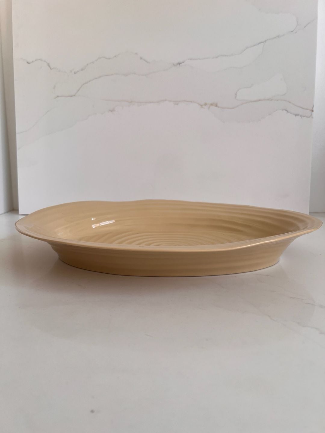 Portmeirion Sophie Conran Biscuit Oval Serving Platter 14 Inch Beige 7