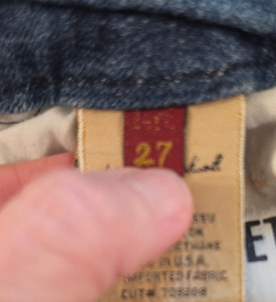 7 For All Mankind Bootcut Jeans Size 27 Blue Denim 7