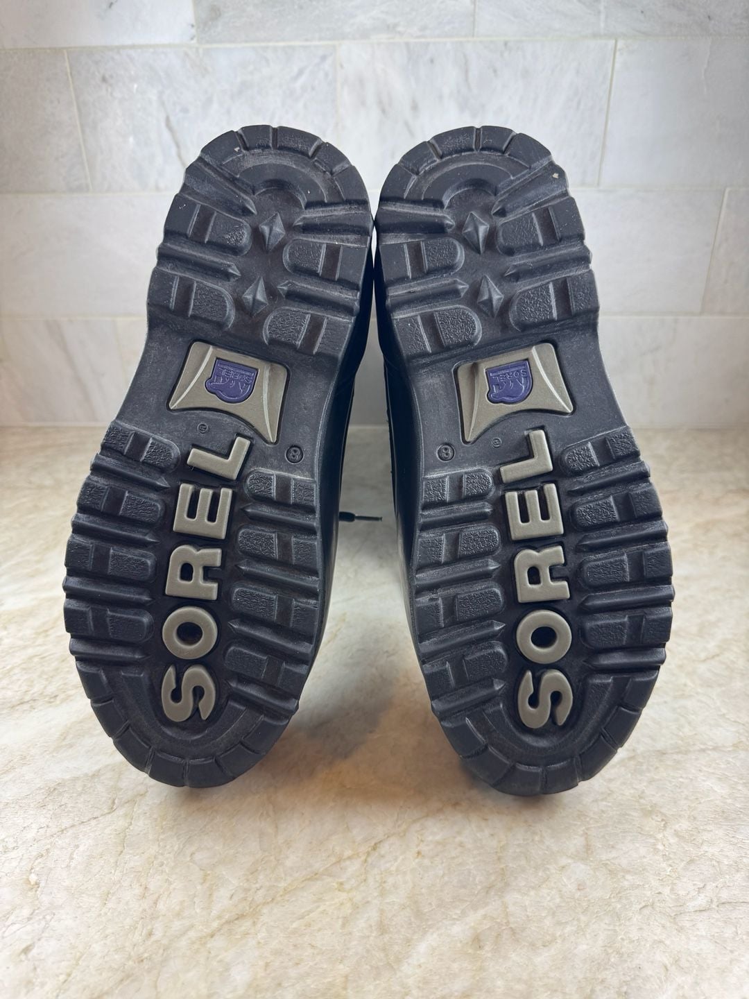 Sorel Snowlion II Women’s Snow Boots Black Tall Lace Up Rubber Size 8 10