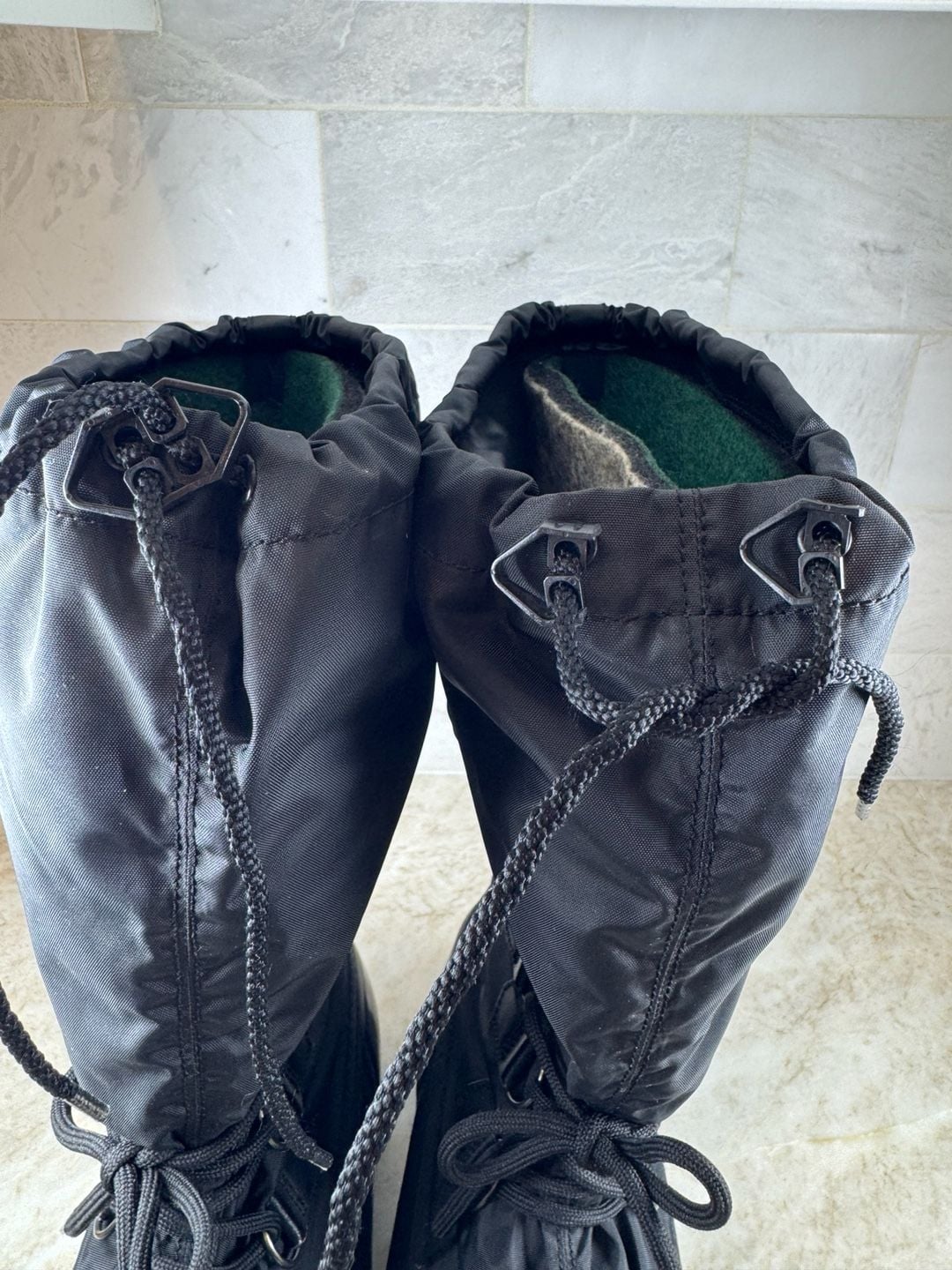 Sorel Snowlion II Women’s Snow Boots Black Tall Lace Up Rubber Size 8 12