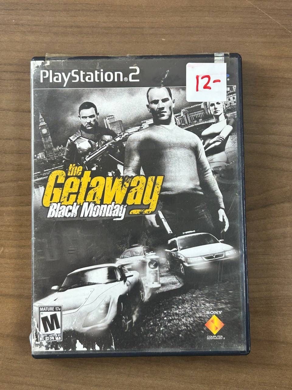 The Getaway Black Monday PS2 2005 Black Label Disc Case Manual NTSC-U/C 1