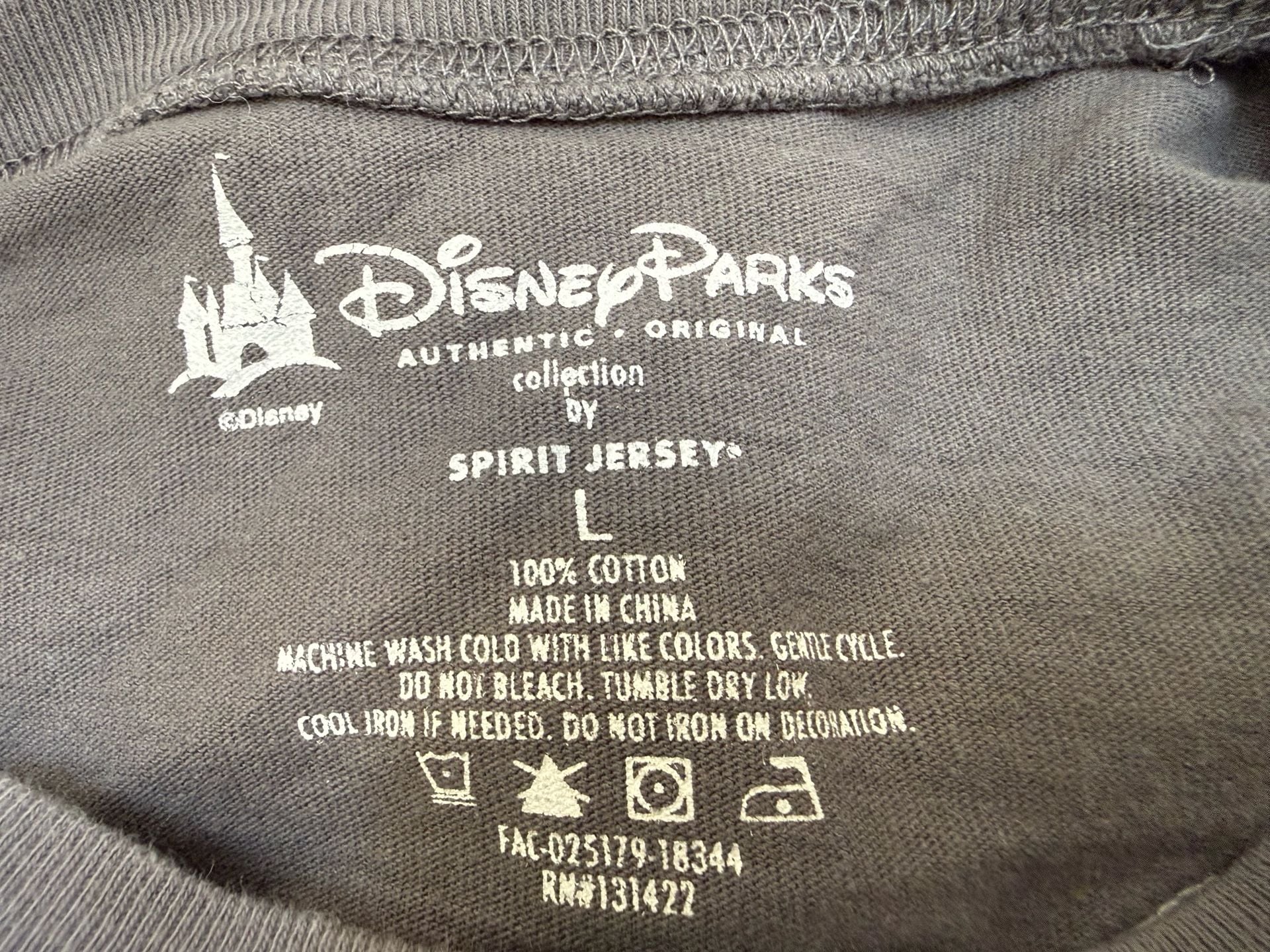 Spirit Jersey Walt Disney World Gray Rose Gold Sequin Size L 7