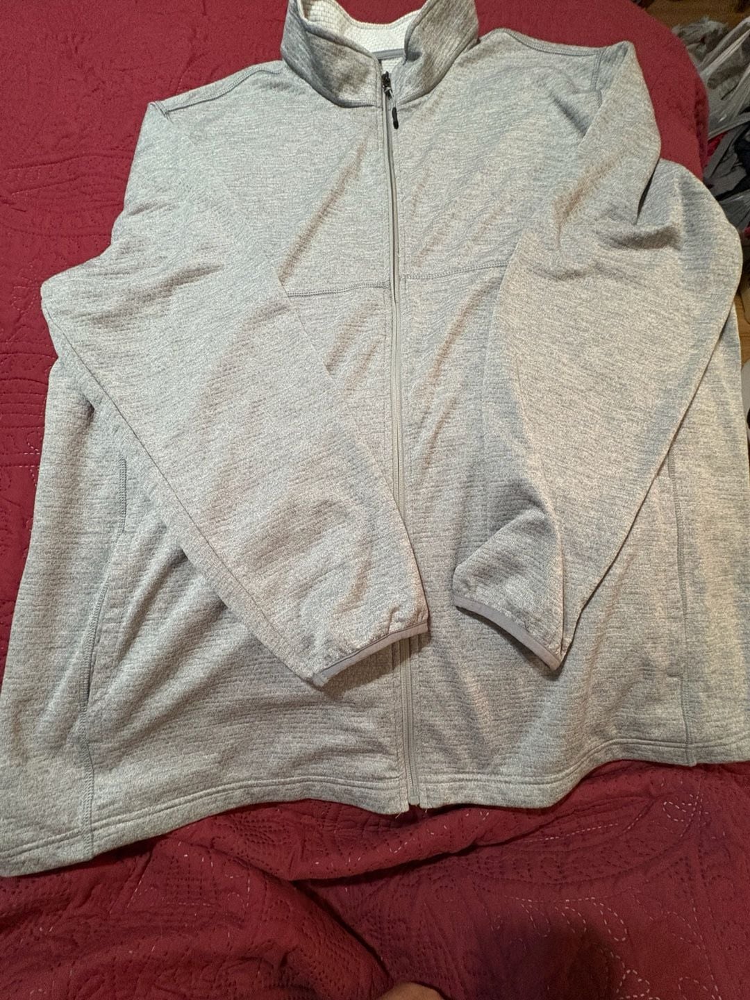George 1/4 Zip Sweater Fleece Size 3XL Blue NWT Also a Athletic jacket size XXXL 2
