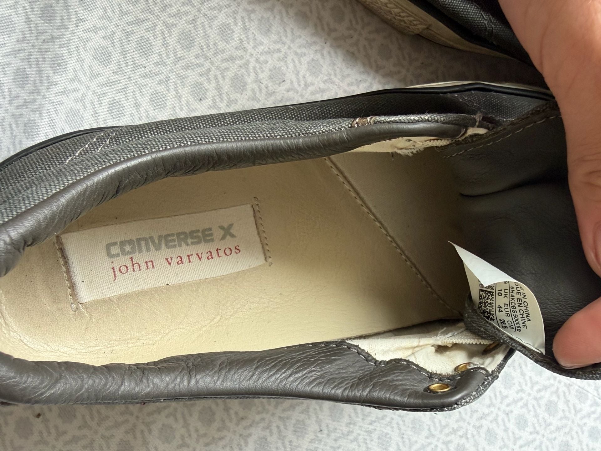 Converse x John Varvatos Chuck Taylor All Star Size 10 Slip On Laceless 9